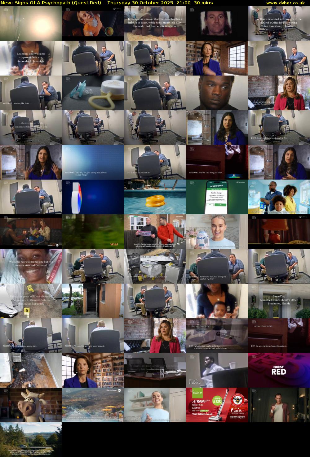 Signs Of A Psychopath (Quest Red) Thursday 30 October 2025 21:00 - 21:30