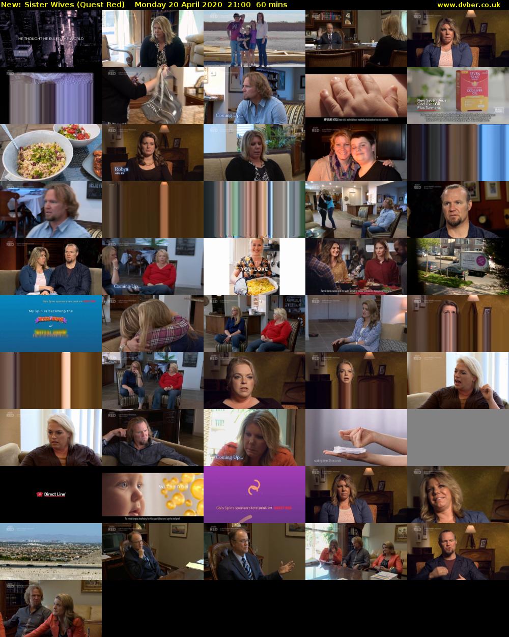 Sister Wives (Quest Red) Monday 20 April 2020 21:00 - 22:00