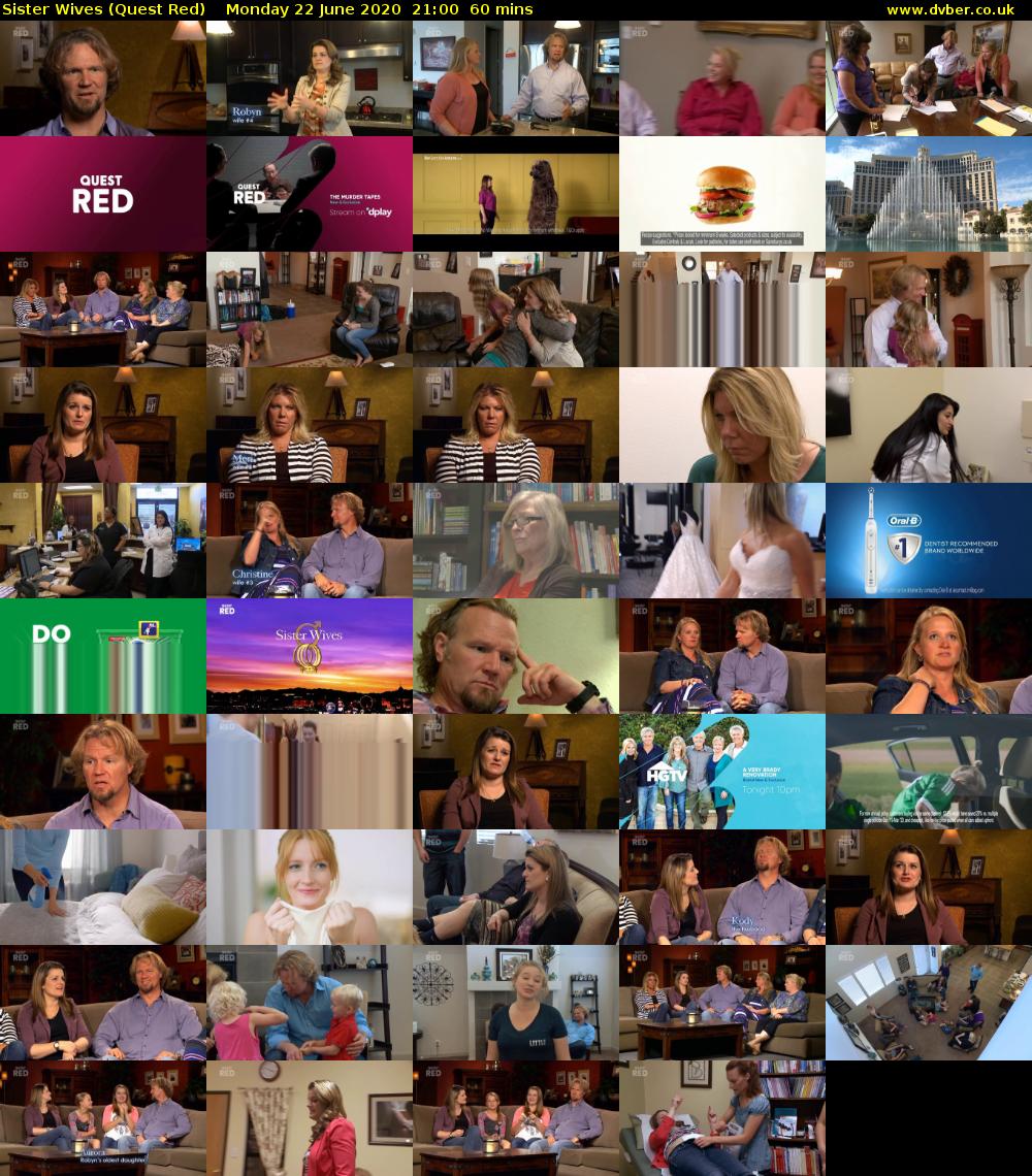 Sister Wives (Quest Red) Monday 22 June 2020 21:00 - 22:00