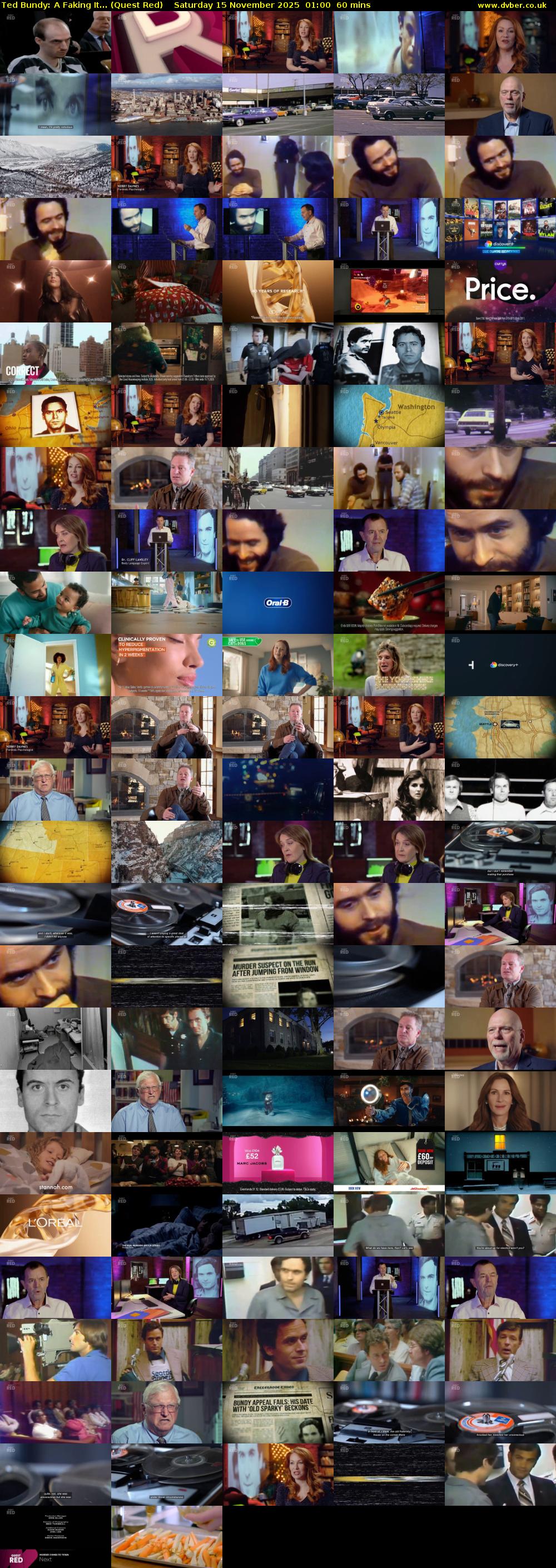 Ted Bundy: A Faking It... (Quest Red) Saturday 15 November 2025 01:00 - 02:00