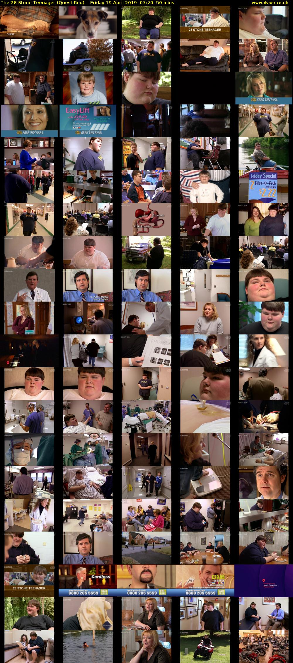 The 28 Stone Teenager (Quest Red) Friday 19 April 2019 07:20 - 08:10