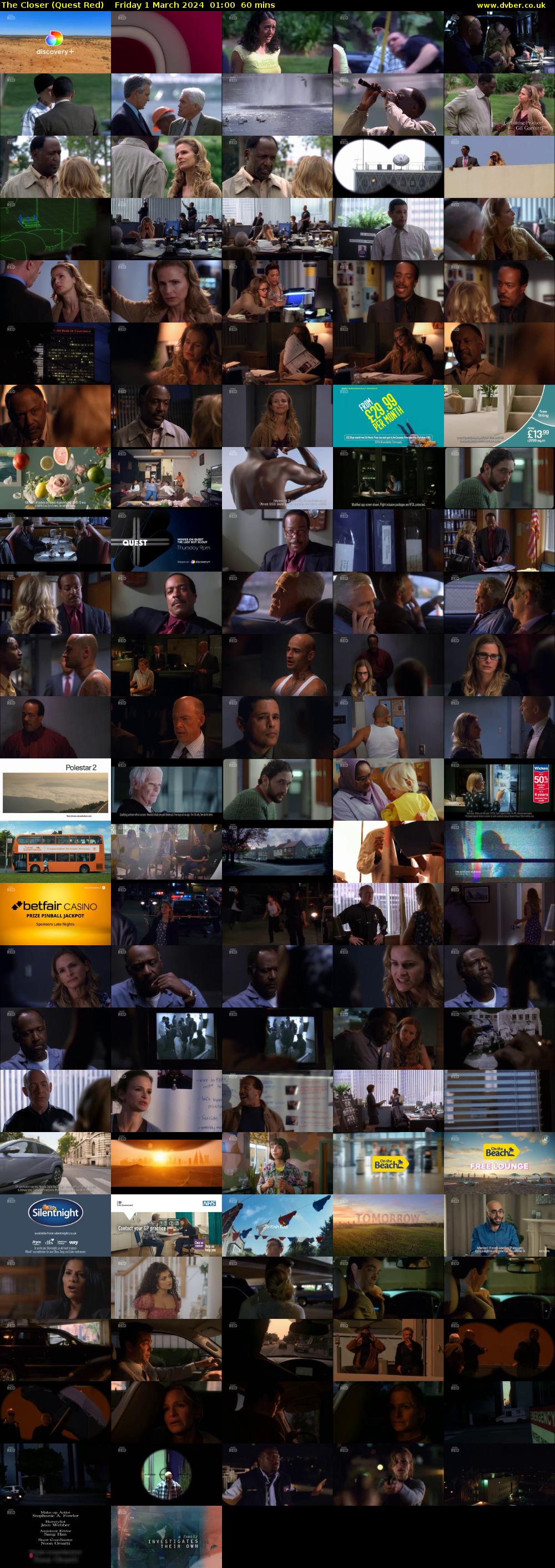 The Closer (Quest Red) Friday 1 March 2024 01:00 - 02:00
