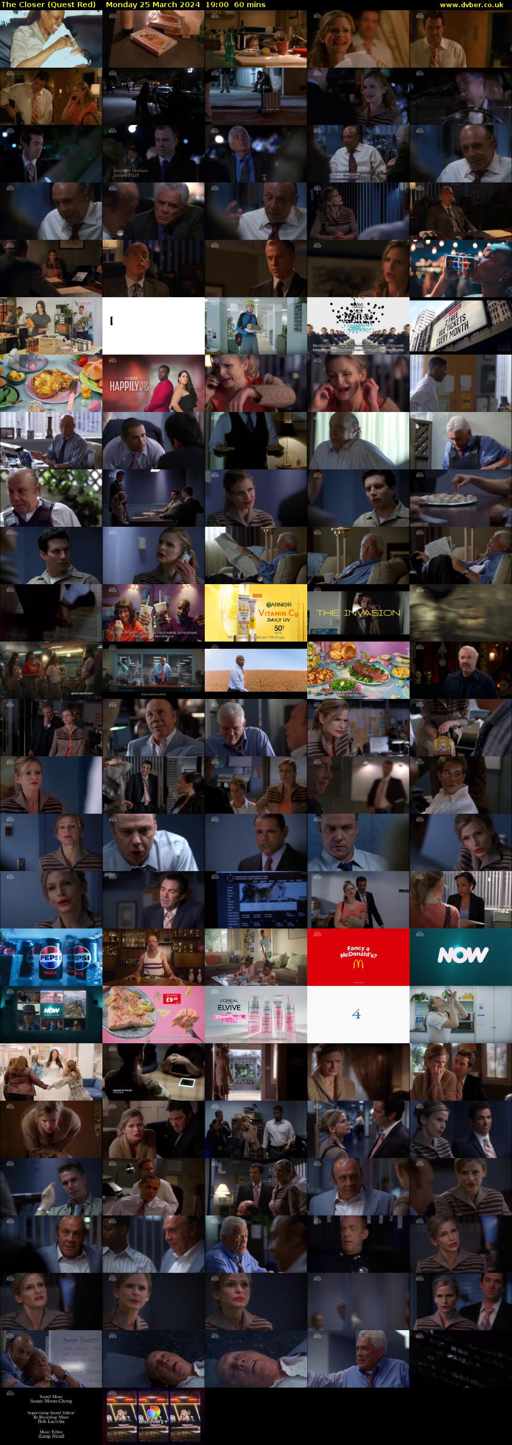 The Closer (Quest Red) Monday 25 March 2024 19:00 - 20:00
