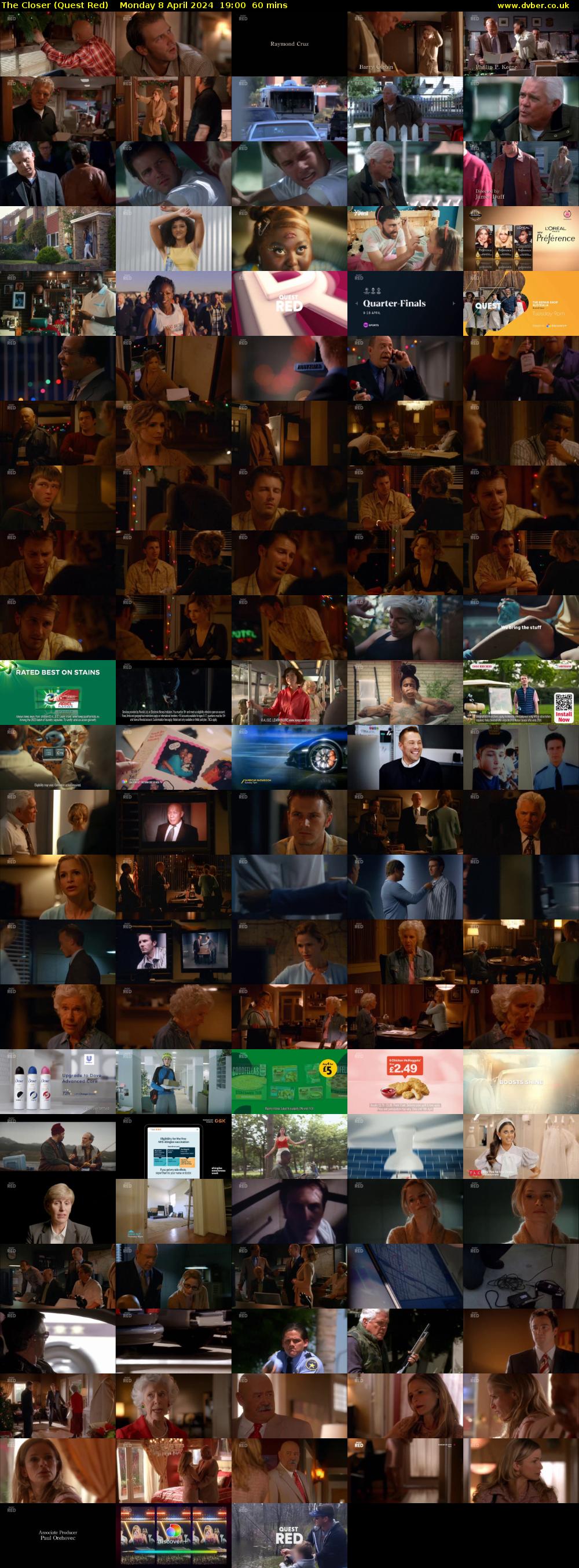 The Closer (Quest Red) Monday 8 April 2024 19:00 - 20:00