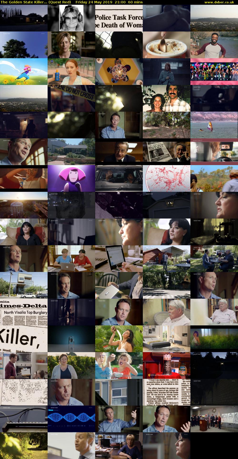 The Golden State Killer... (Quest Red) Friday 24 May 2019 21:00 - 22:00