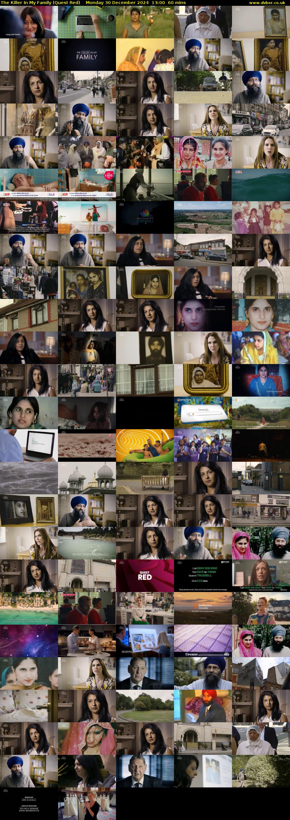 The Killer In My Family (Quest Red) Monday 30 December 2024 13:00 - 14:00