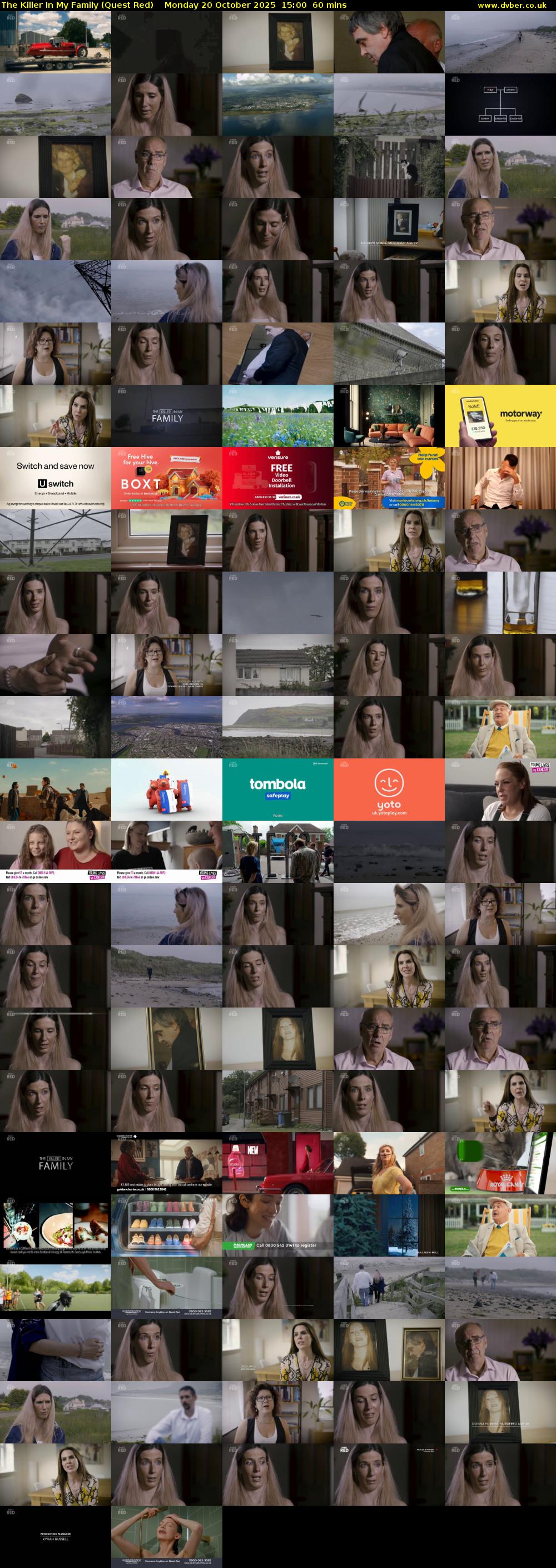 The Killer In My Family (Quest Red) Monday 20 October 2025 15:00 - 16:00