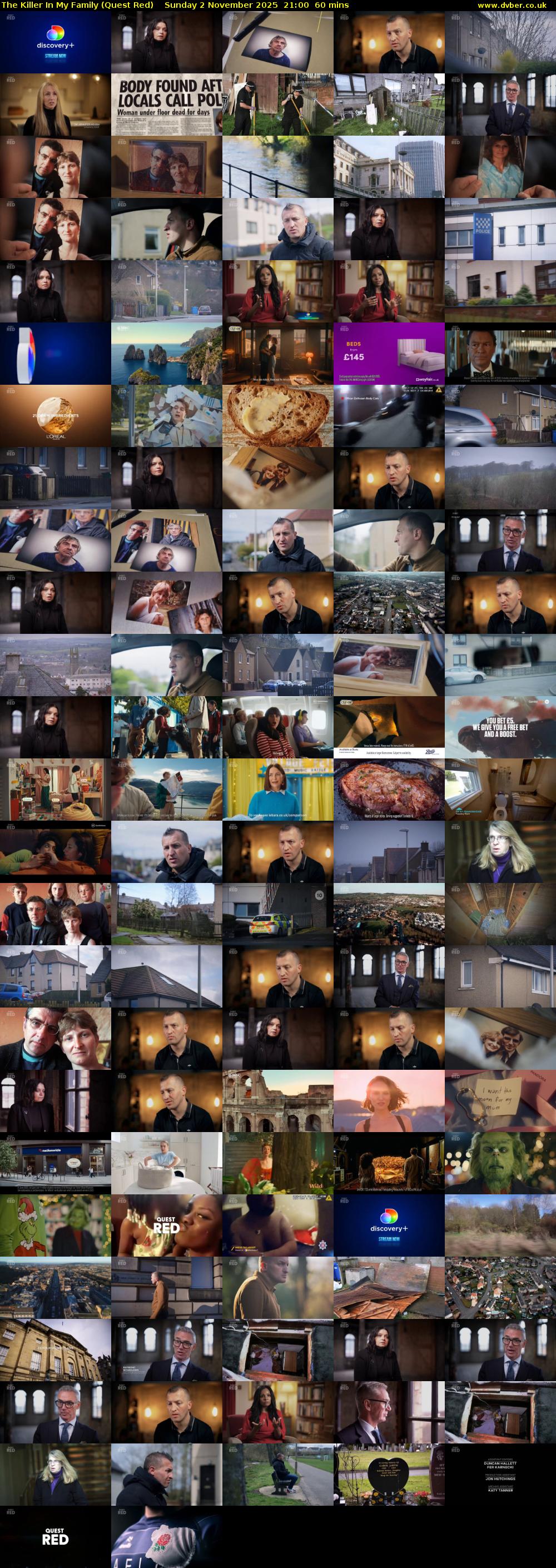 The Killer In My Family (Quest Red) Sunday 2 November 2025 21:00 - 22:00