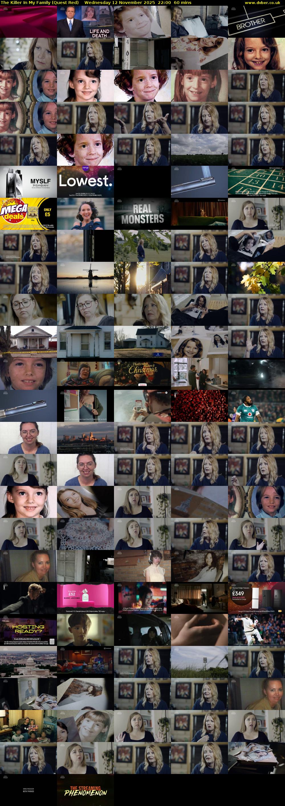 The Killer In My Family (Quest Red) Wednesday 12 November 2025 22:00 - 23:00