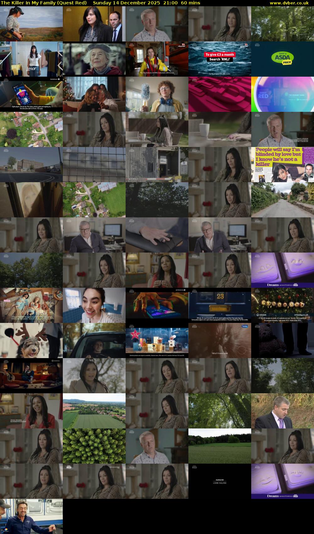 The Killer In My Family (Quest Red) Sunday 14 December 2025 21:00 - 22:00