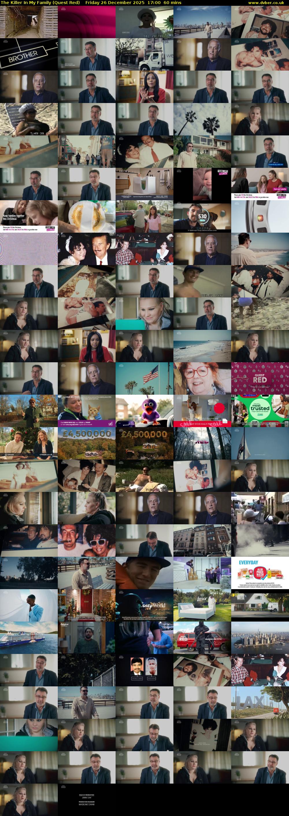 The Killer In My Family (Quest Red) Friday 26 December 2025 17:00 - 18:00