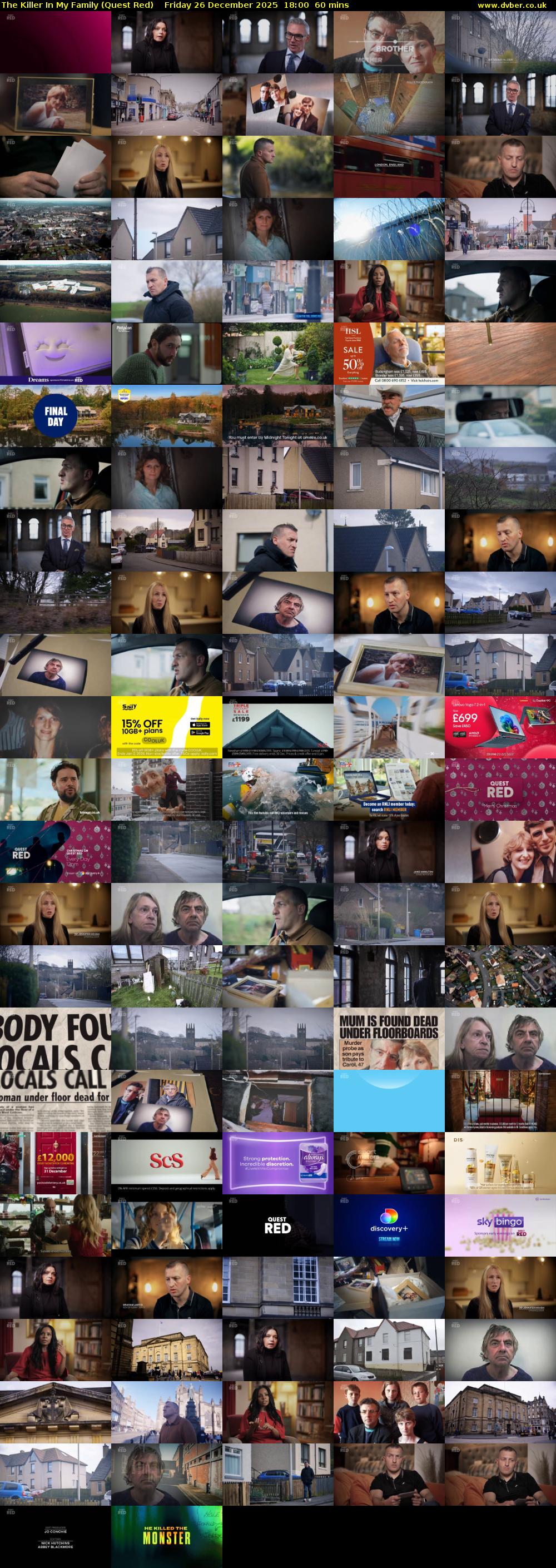 The Killer In My Family (Quest Red) Friday 26 December 2025 18:00 - 19:00