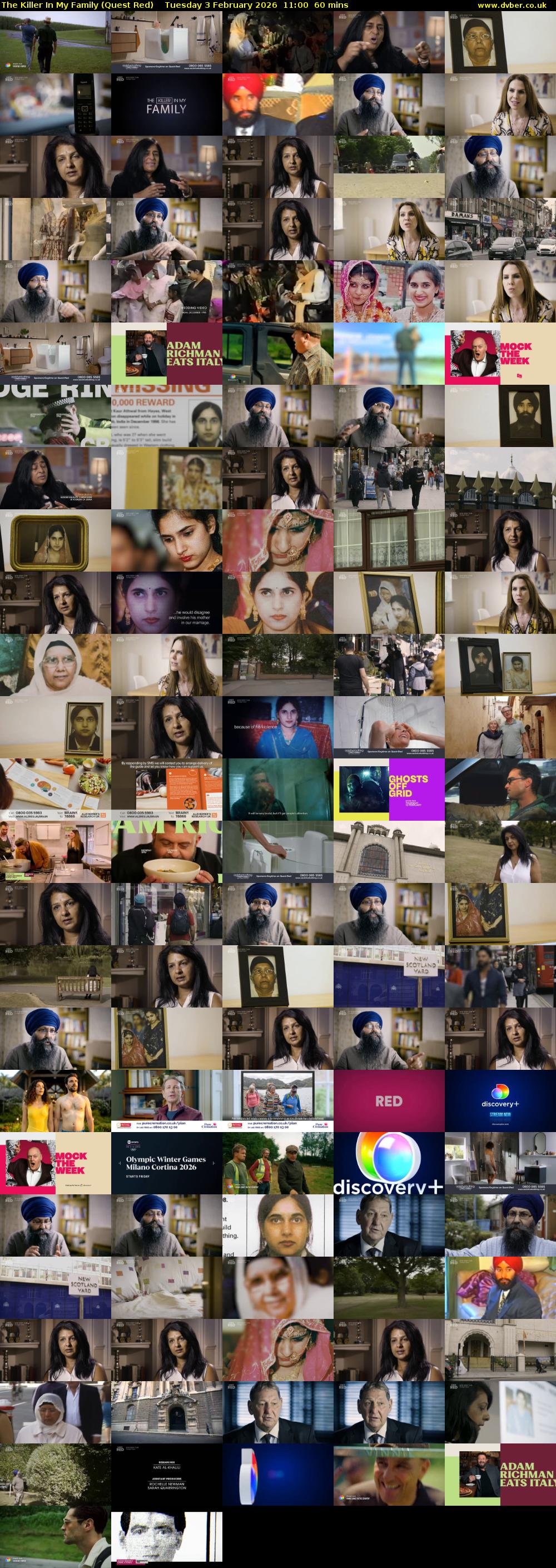 The Killer In My Family (Quest Red) Tuesday 3 February 2026 11:00 - 12:00