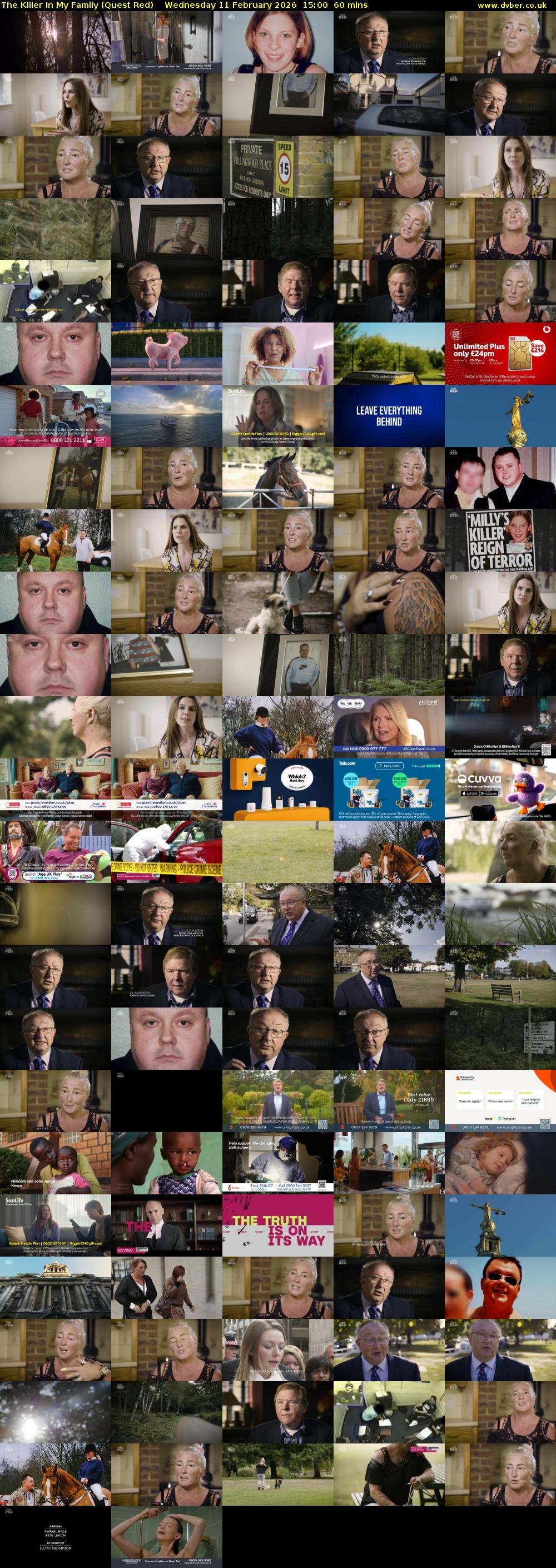 The Killer In My Family (Quest Red) Wednesday 11 February 2026 15:00 - 16:00