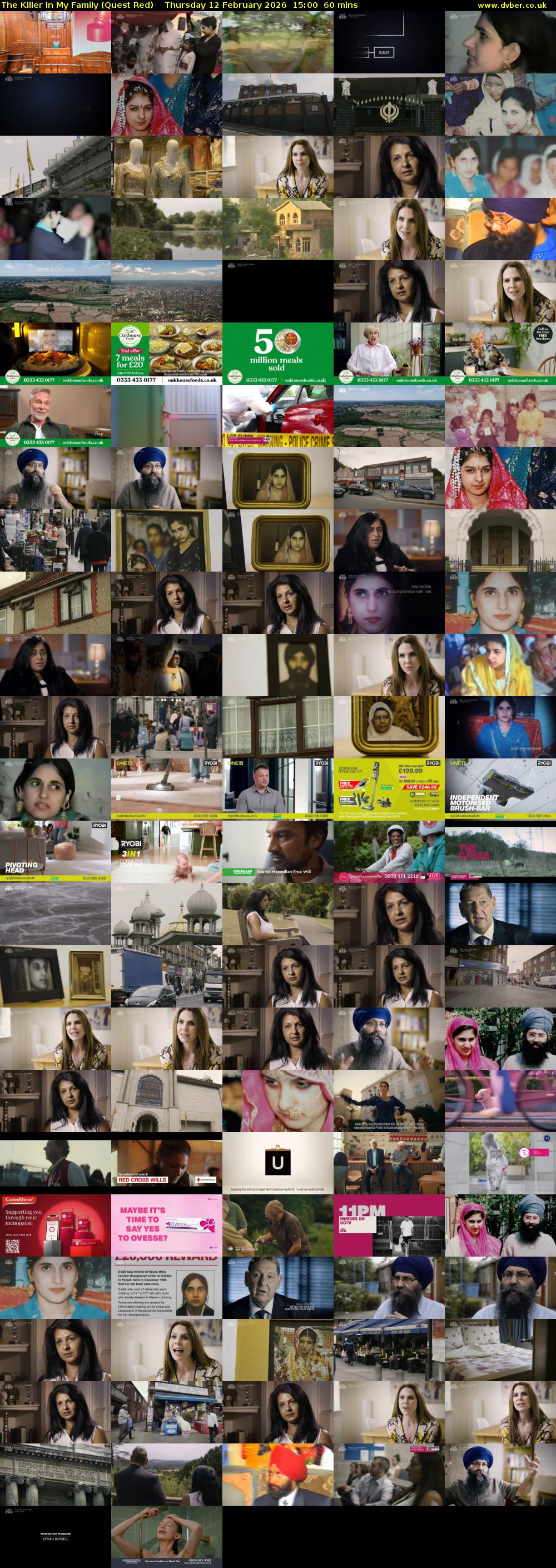 The Killer In My Family (Quest Red) Thursday 12 February 2026 15:00 - 16:00