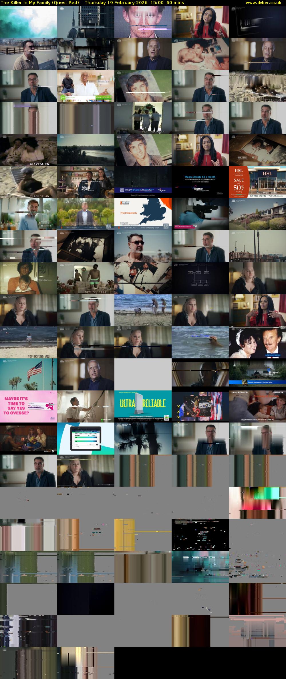 The Killer In My Family (Quest Red) Thursday 19 February 2026 15:00 - 16:00