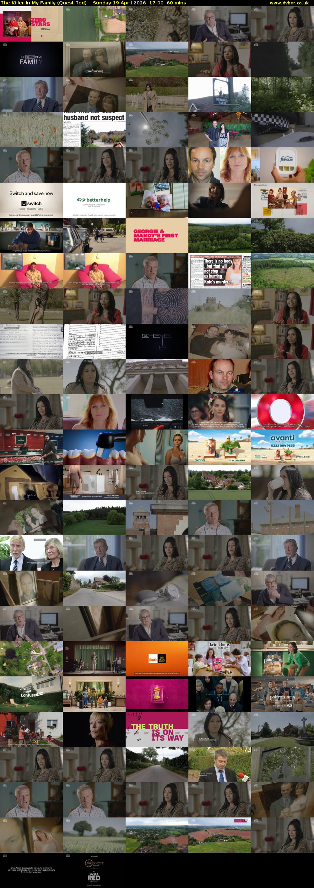 The Killer In My Family (Quest Red) Sunday 19 April 2026 17:00 - 18:00
