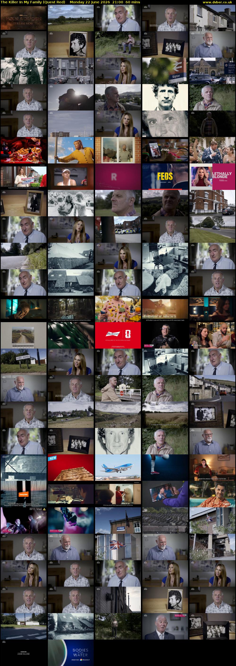 The Killer In My Family (Quest Red) Monday 22 June 2026 21:00 - 22:00