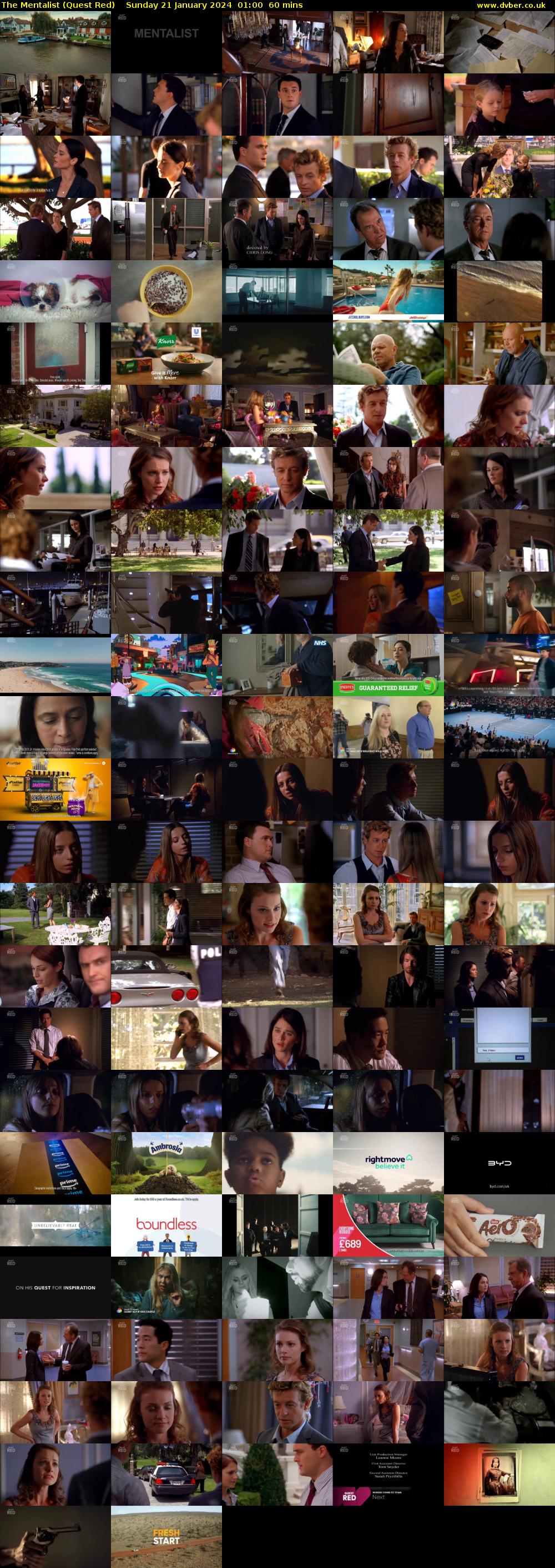 The Mentalist (Quest Red) Sunday 21 January 2024 01:00 - 02:00