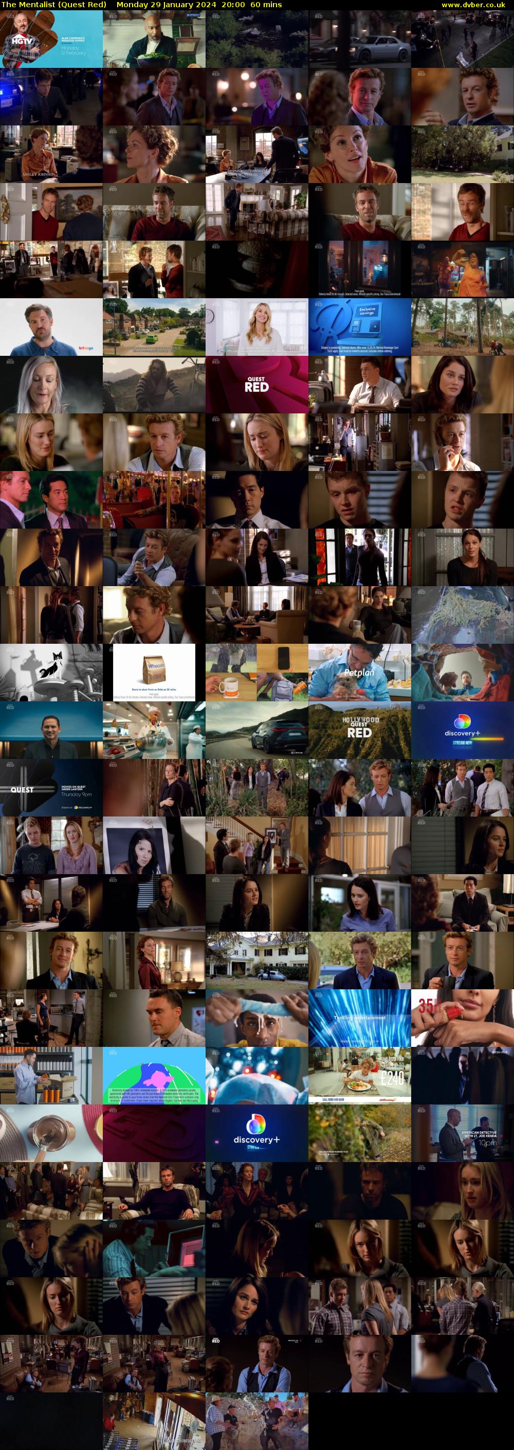 The Mentalist (Quest Red) Monday 29 January 2024 20:00 - 21:00