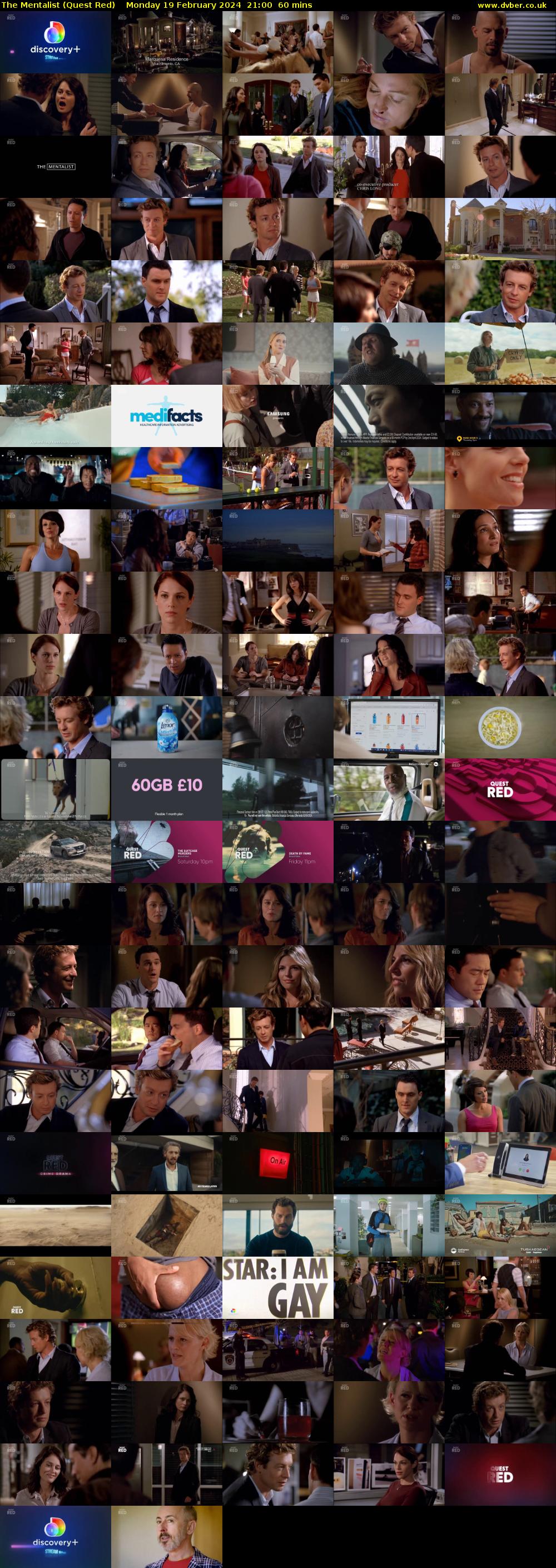 The Mentalist (Quest Red) Monday 19 February 2024 21:00 - 22:00