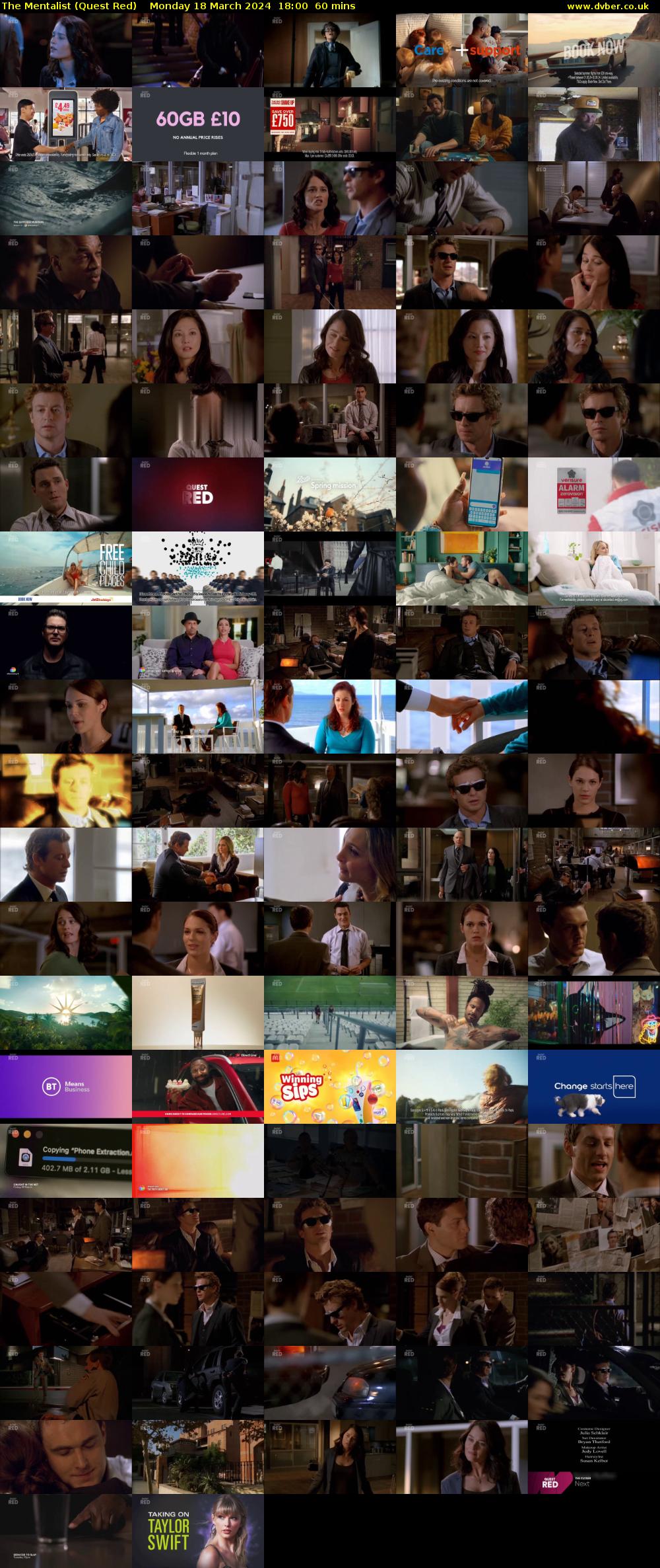 The Mentalist (Quest Red) Monday 18 March 2024 18:00 - 19:00