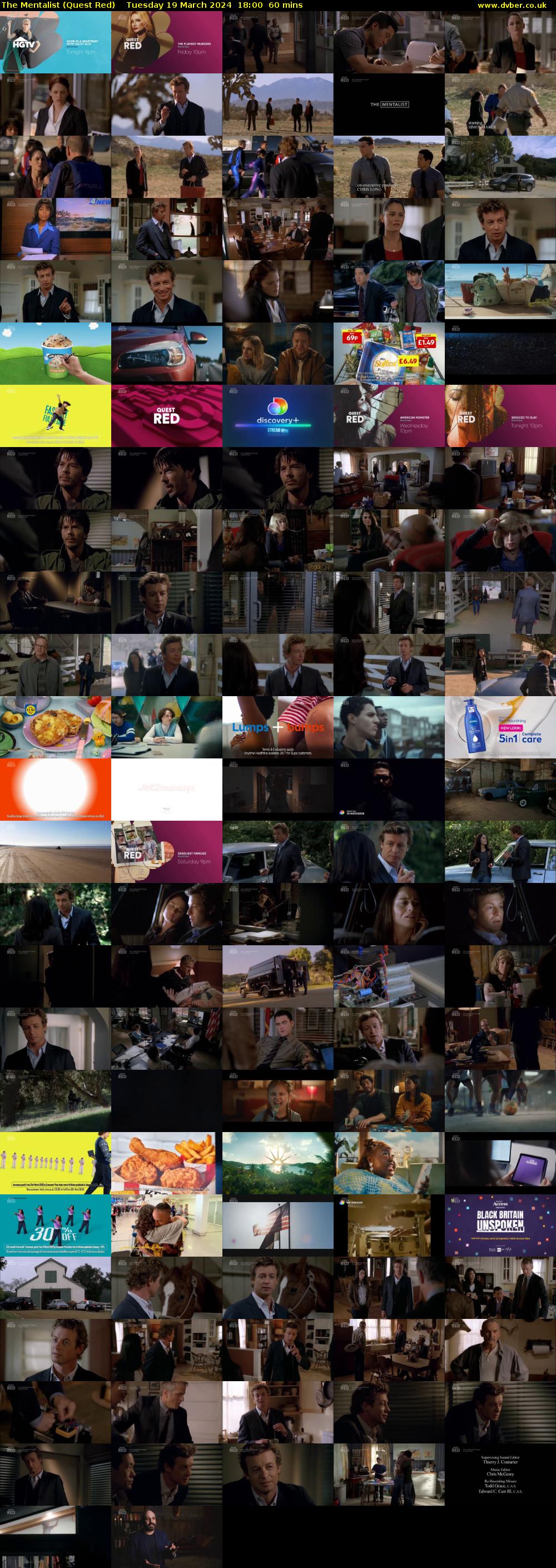 The Mentalist (Quest Red) Tuesday 19 March 2024 18:00 - 19:00