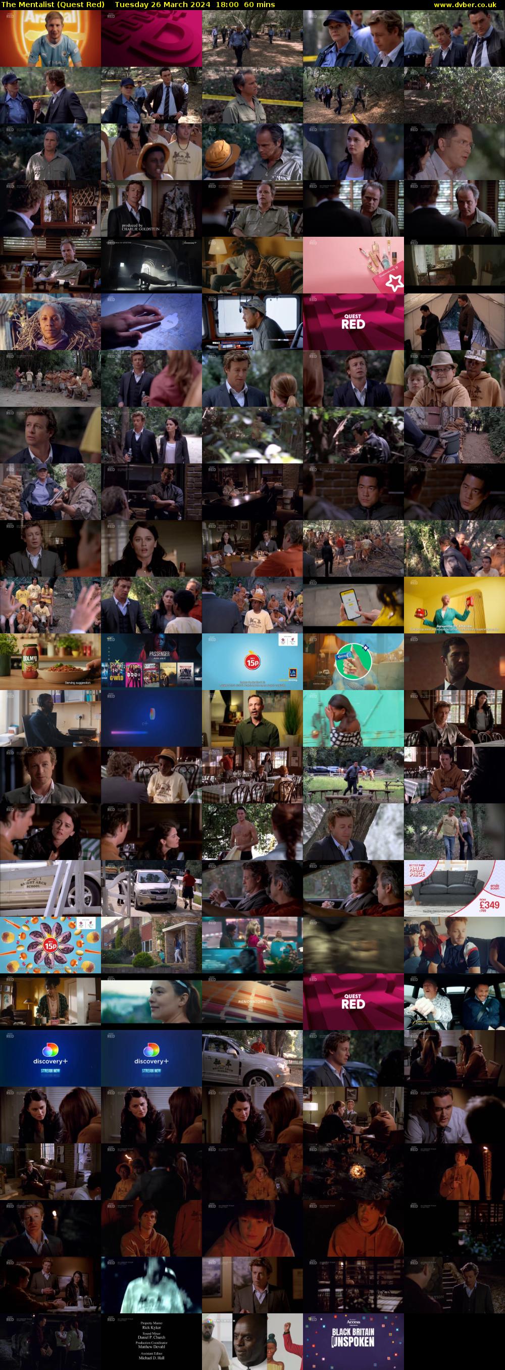 The Mentalist (Quest Red) Tuesday 26 March 2024 18:00 - 19:00