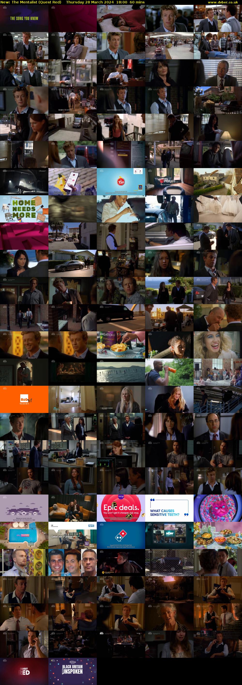 The Mentalist (Quest Red) Thursday 28 March 2024 18:00 - 19:00