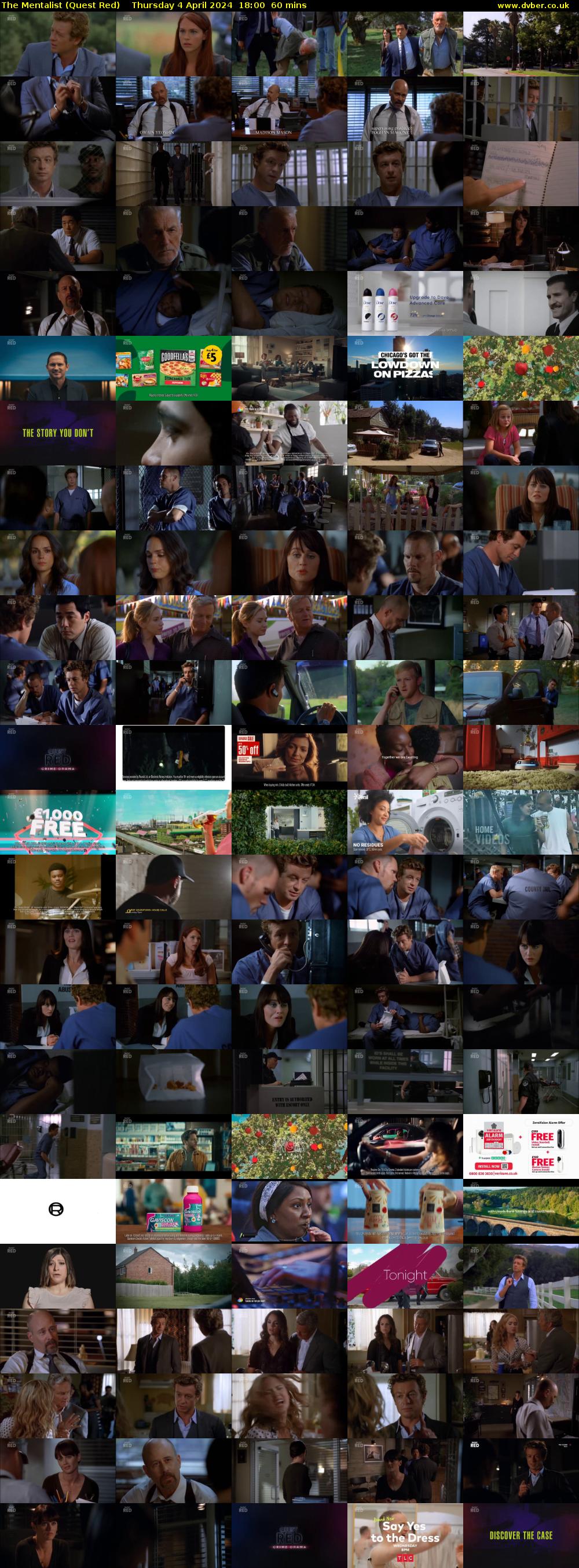 The Mentalist (Quest Red) Thursday 4 April 2024 18:00 - 19:00