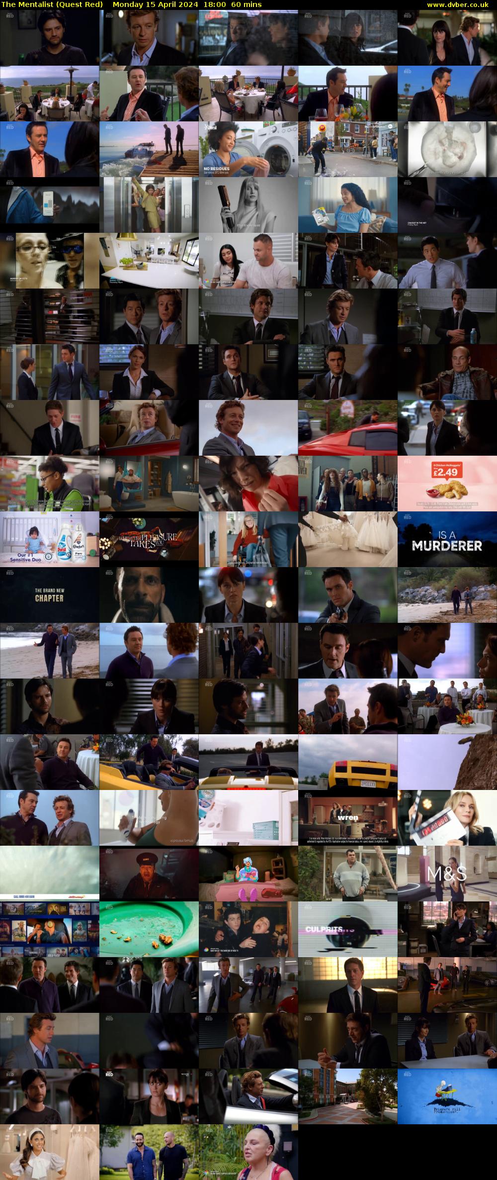 The Mentalist (Quest Red) Monday 15 April 2024 18:00 - 19:00