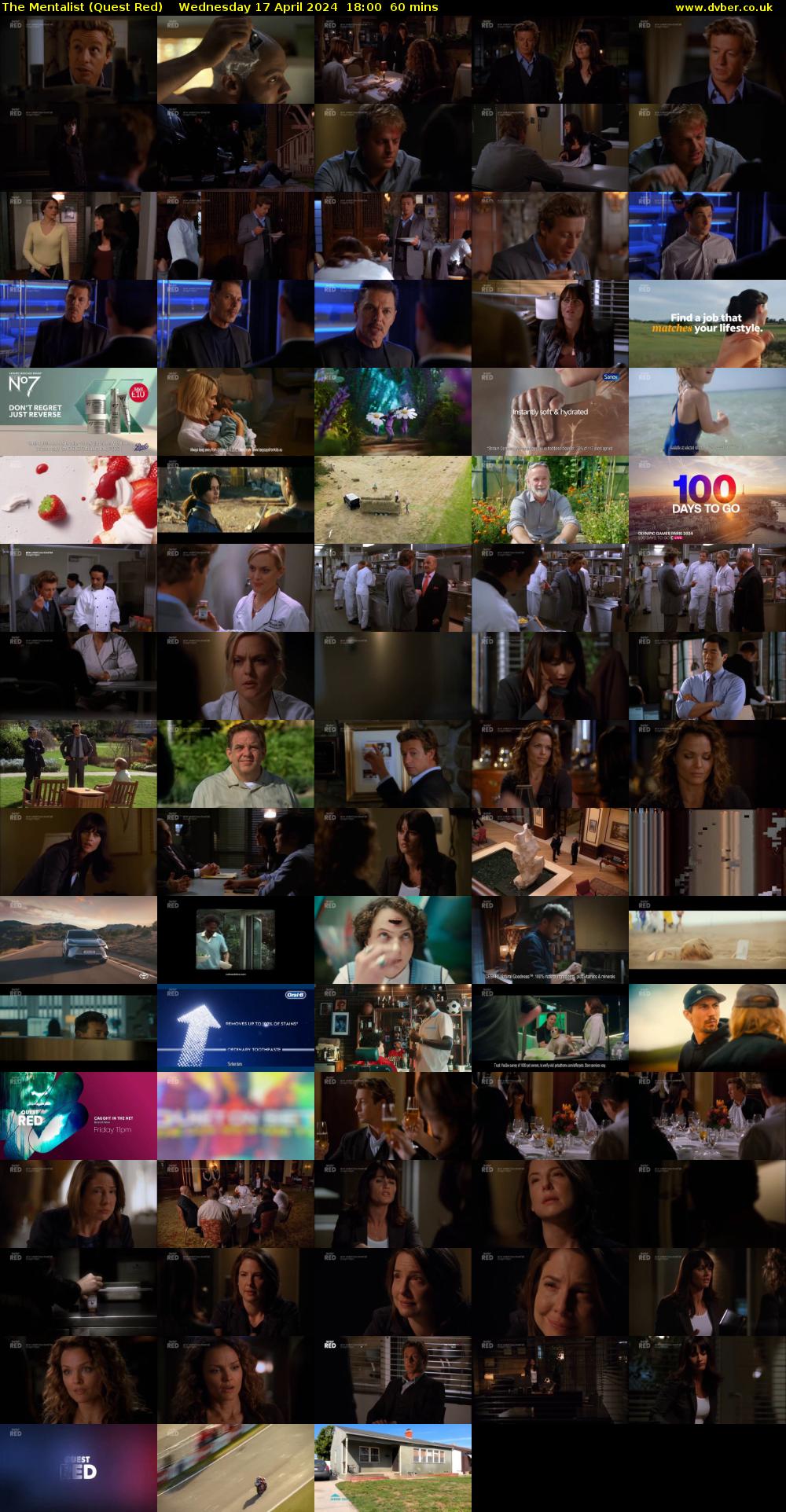 The Mentalist (Quest Red) Wednesday 17 April 2024 18:00 - 19:00