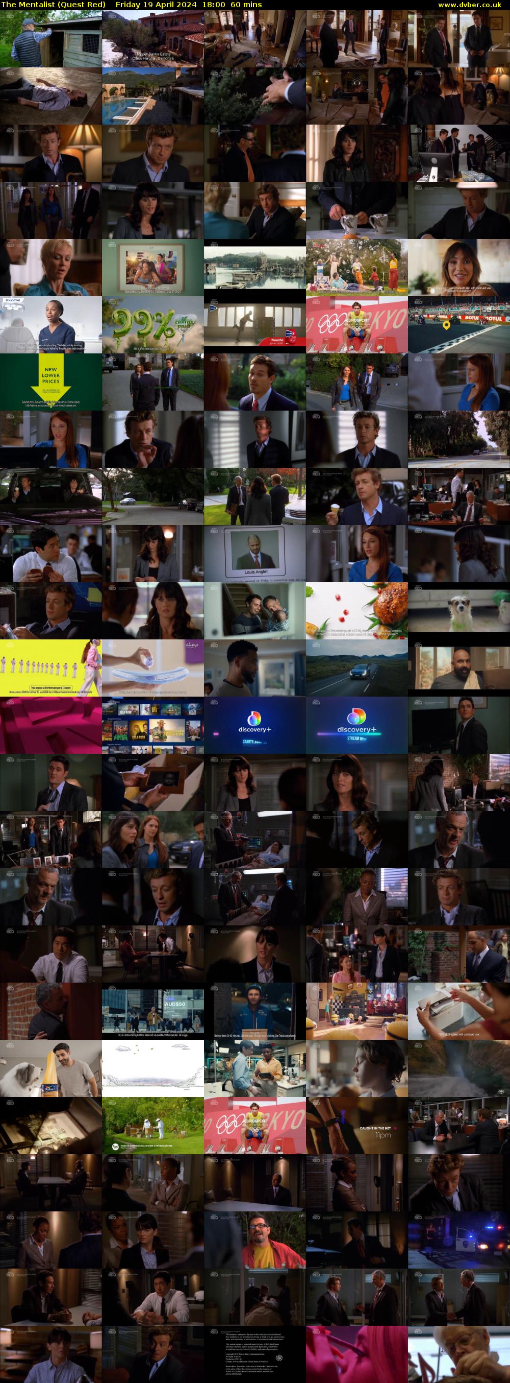 The Mentalist (Quest Red) Friday 19 April 2024 18:00 - 19:00