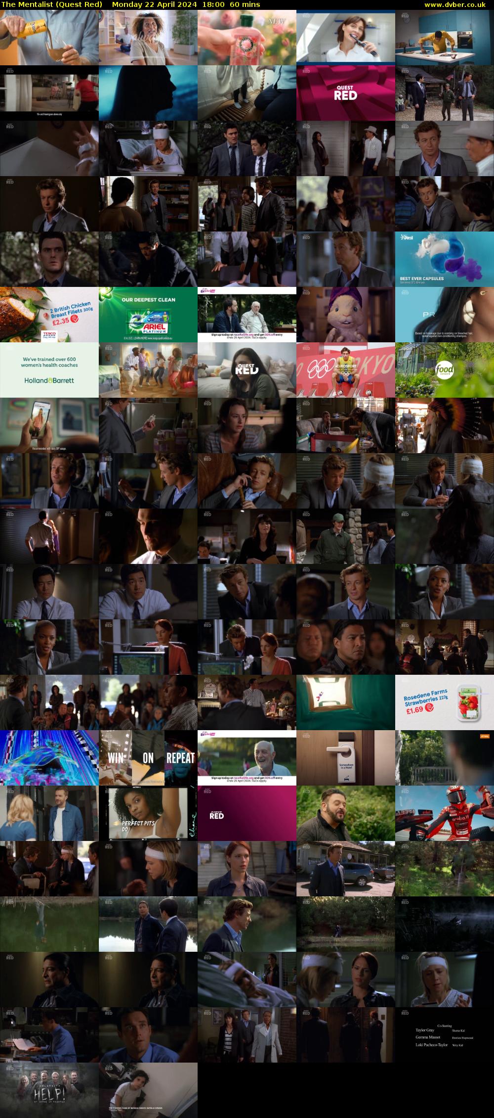The Mentalist (Quest Red) Monday 22 April 2024 18:00 - 19:00