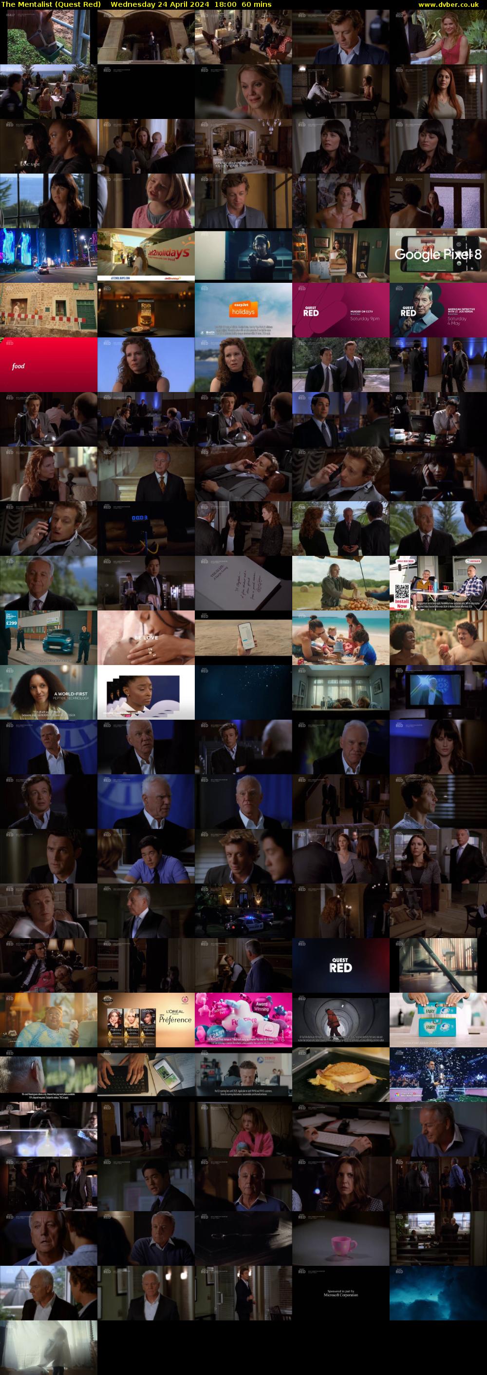 The Mentalist (Quest Red) Wednesday 24 April 2024 18:00 - 19:00