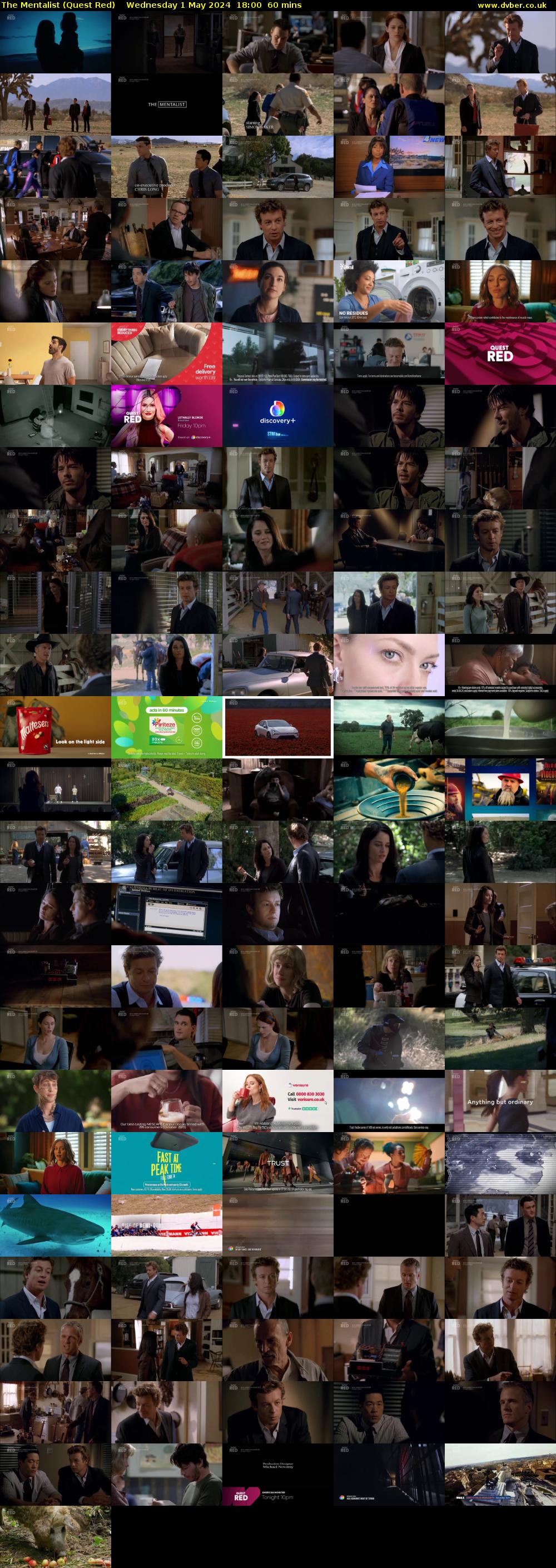 The Mentalist (Quest Red) Wednesday 1 May 2024 18:00 - 19:00