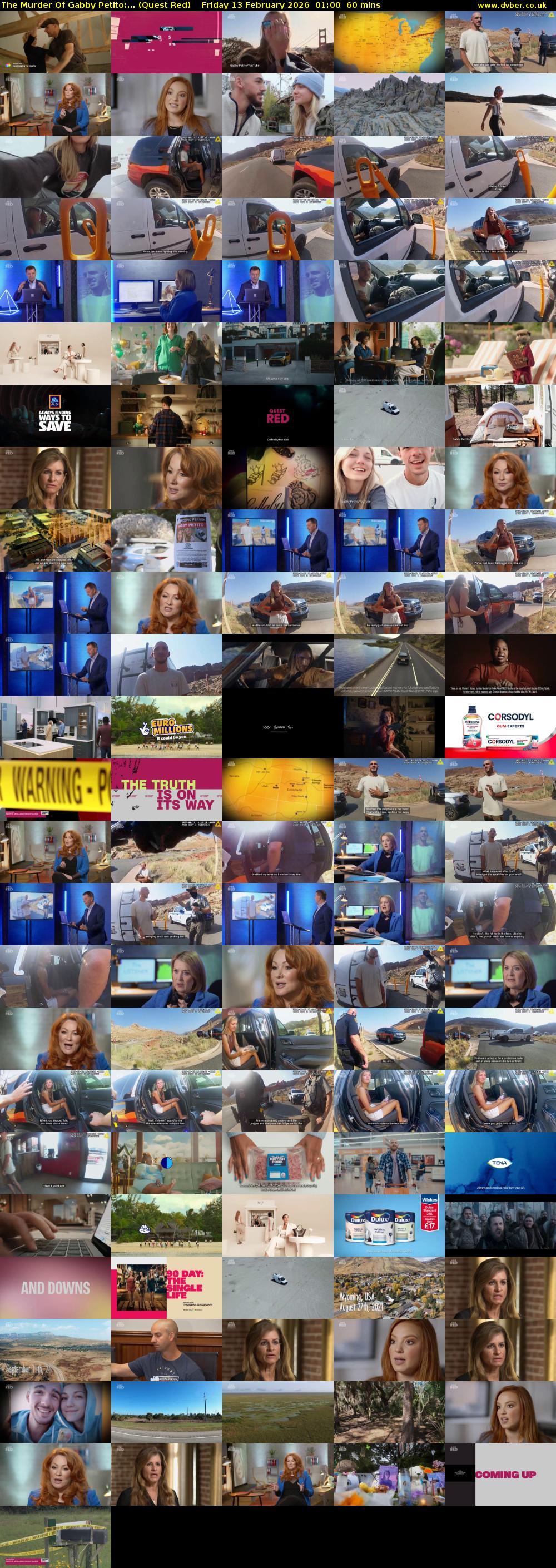 The Murder Of Gabby Petito:... (Quest Red) Friday 13 February 2026 01:00 - 02:00