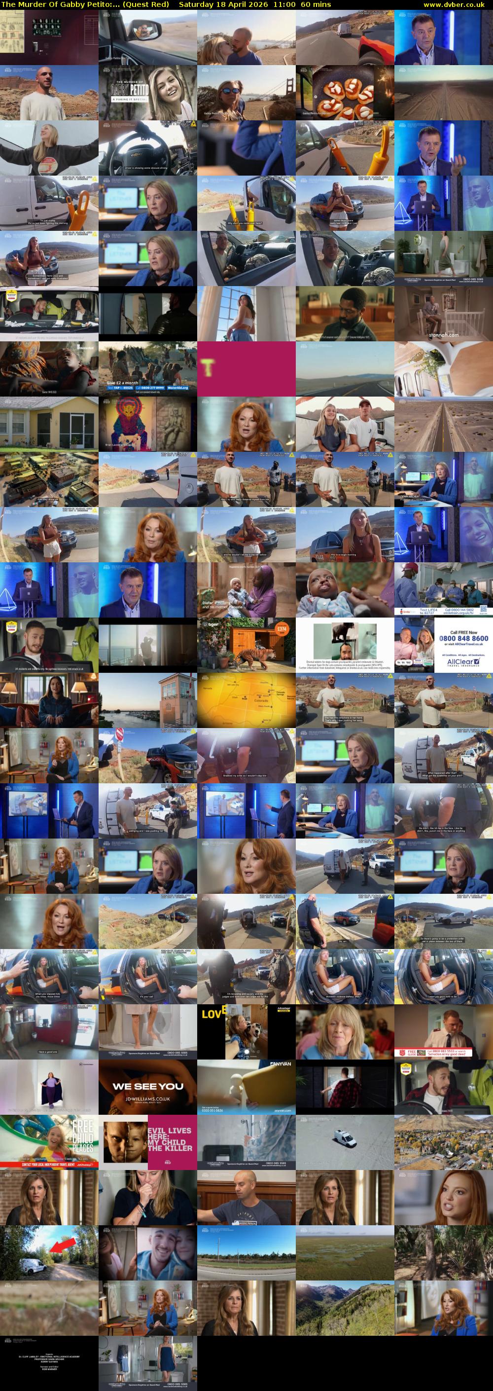 The Murder Of Gabby Petito:... (Quest Red) Saturday 18 April 2026 11:00 - 12:00