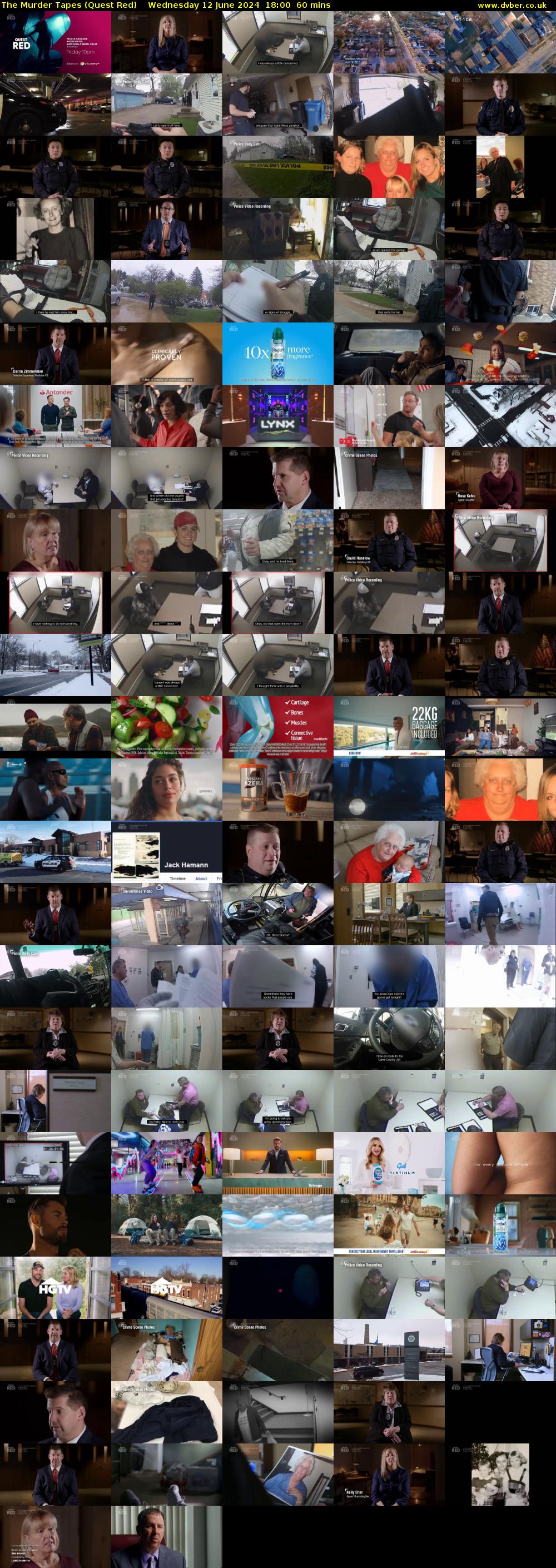 The Murder Tapes (Quest Red) Wednesday 12 June 2024 18:00 - 19:00