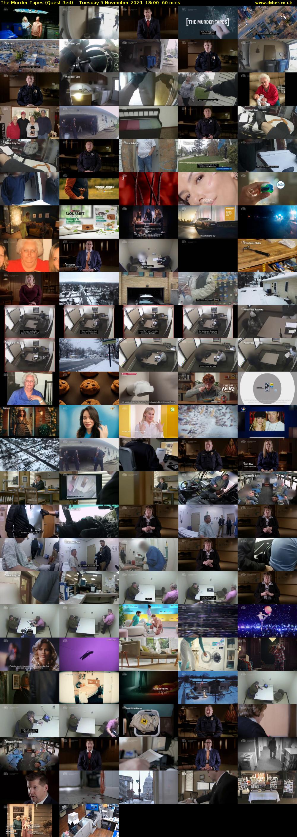 The Murder Tapes (Quest Red) Tuesday 5 November 2024 18:00 - 19:00