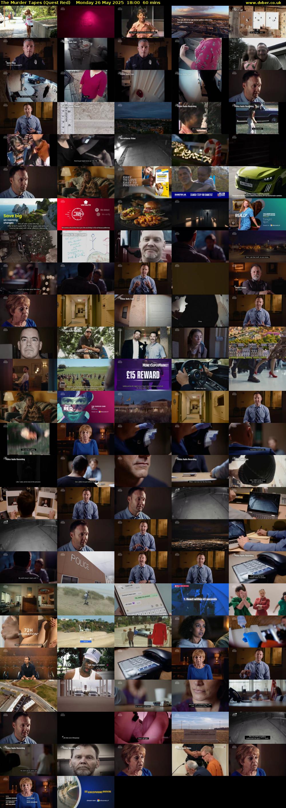The Murder Tapes (Quest Red) Monday 26 May 2025 18:00 - 19:00