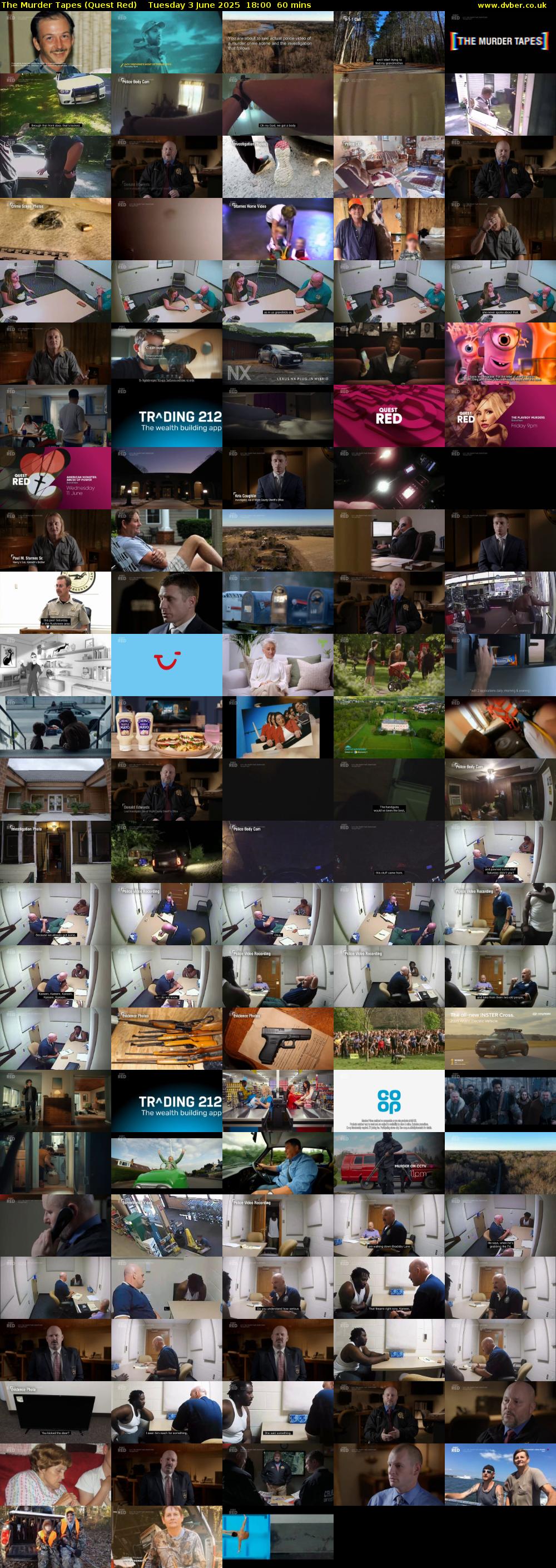 The Murder Tapes (Quest Red) Tuesday 3 June 2025 18:00 - 19:00
