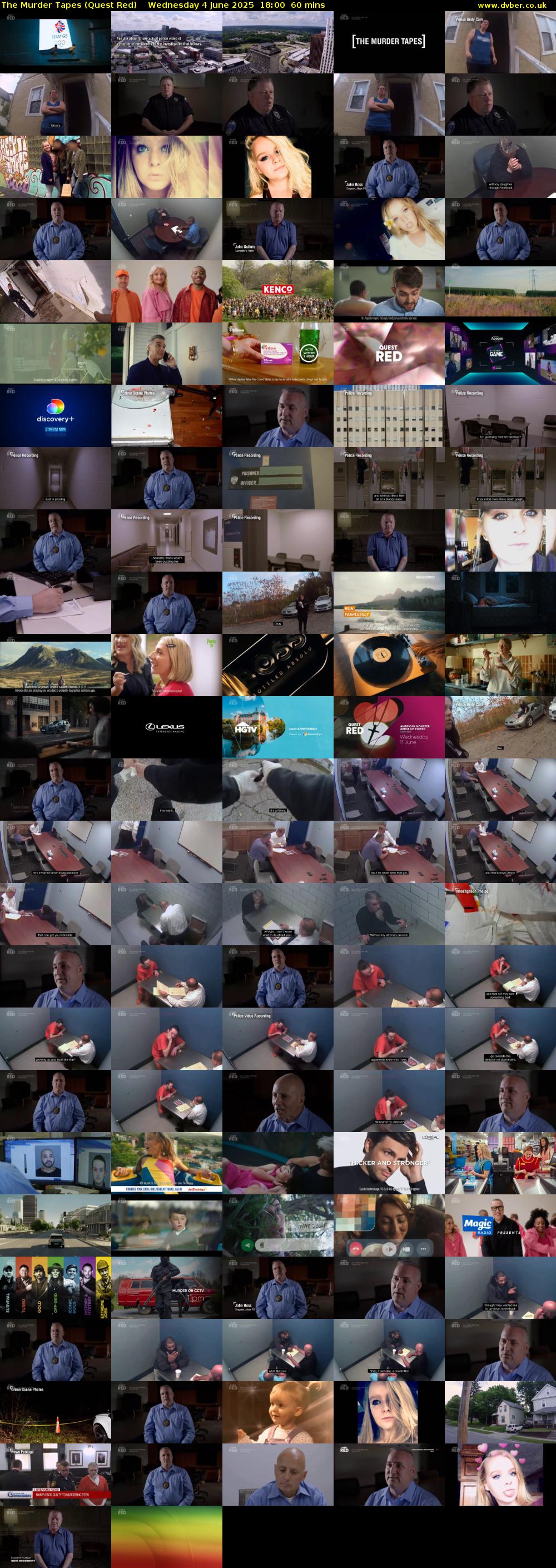 The Murder Tapes (Quest Red) Wednesday 4 June 2025 18:00 - 19:00