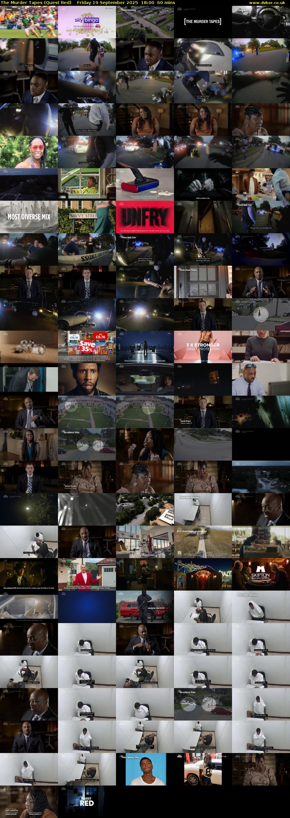 The Murder Tapes (Quest Red) Friday 19 September 2025 18:00 - 19:00