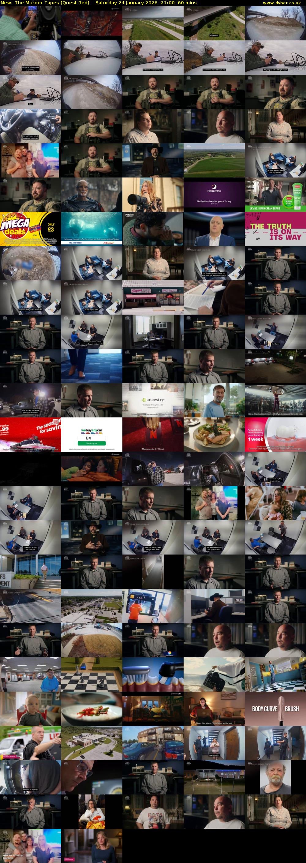 The Murder Tapes (Quest Red) Saturday 24 January 2026 21:00 - 22:00