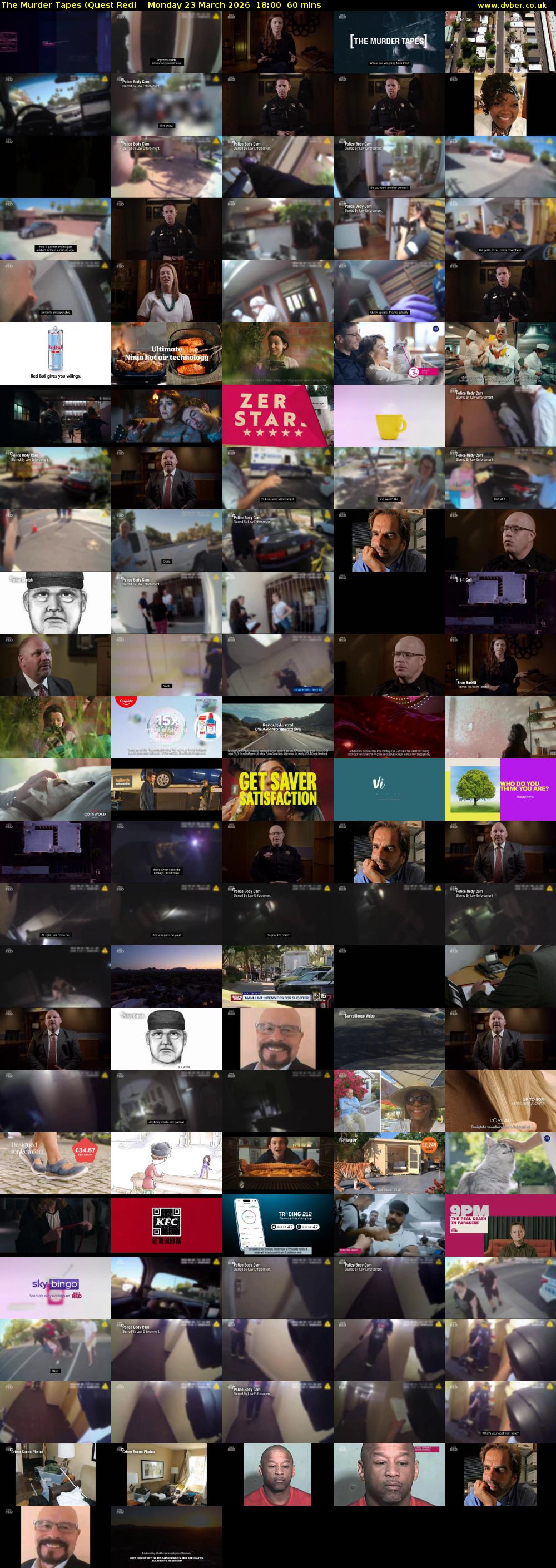 The Murder Tapes (Quest Red) Monday 23 March 2026 18:00 - 19:00