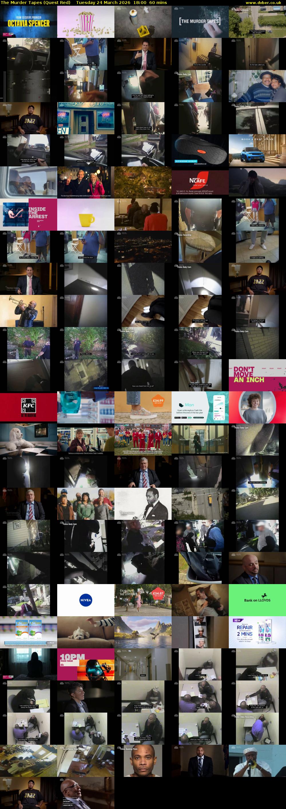 The Murder Tapes (Quest Red) Tuesday 24 March 2026 18:00 - 19:00