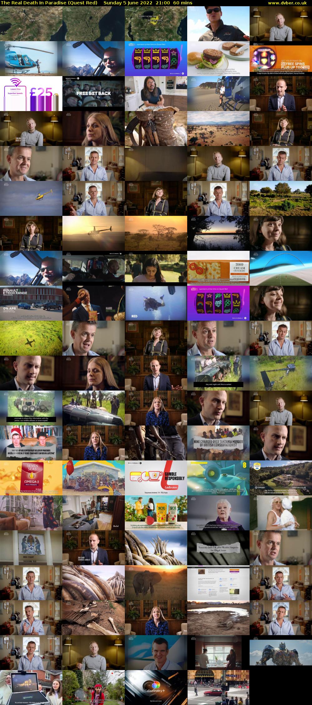 The Real Death In Paradise (Quest Red) Sunday 5 June 2022 21:00 - 22:00