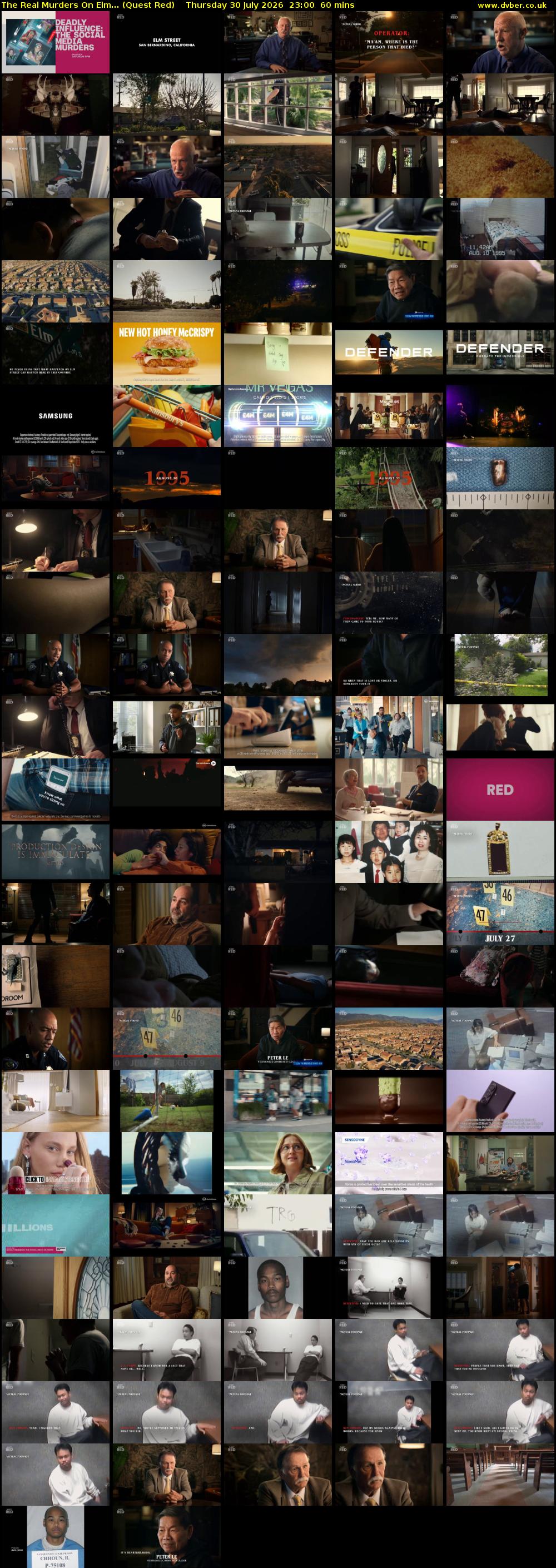 The Real Murders On Elm... (Quest Red) Thursday 30 July 2026 23:00 - 00:00