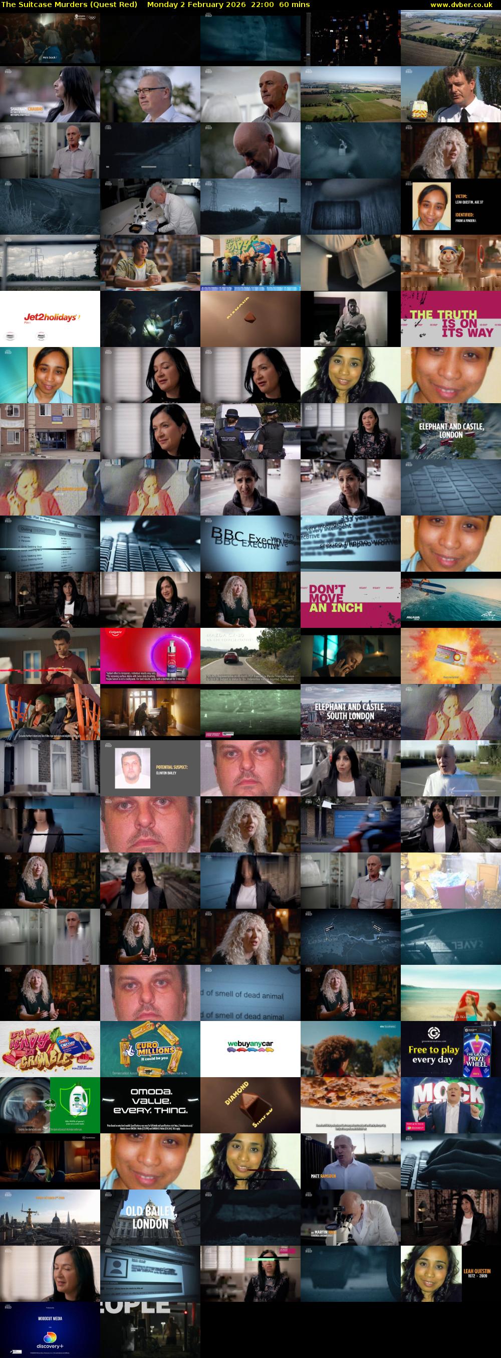 The Suitcase Murders (Quest Red) Monday 2 February 2026 22:00 - 23:00